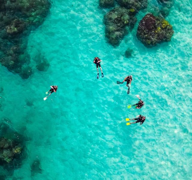 Personas practicando buceo - Unsplash